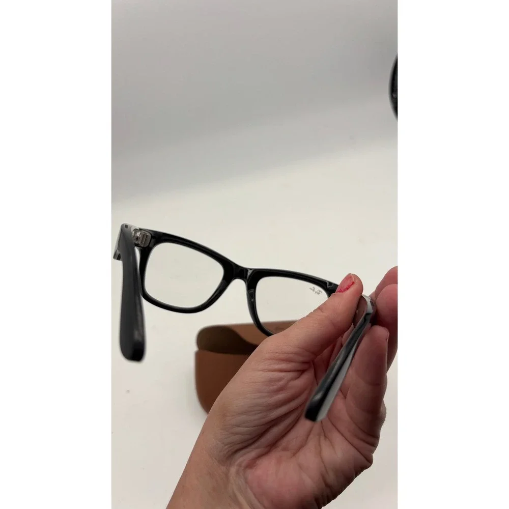 Ray-Ban Stories Wayfarer Smart Glasses Unisex OS Black RW4002 Camera Eyewear